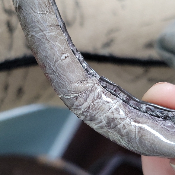 Guess Gray Purse with Silver Hardware and Rhinestone Detail - Picture 7 of 10